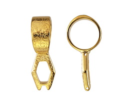 Cymbal Lamyra II 24k Gold (plated) Bail for SuperDuo 14x30mm