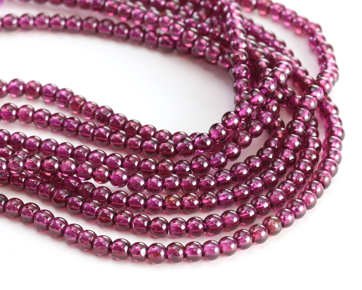 Rhodolite Garnet Round 3mm