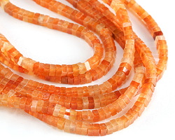 Red Aventurine (A) Squaredelle 1x2mm