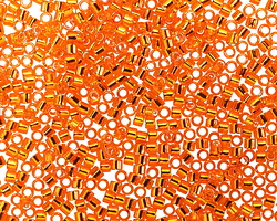 Miyuki Delica Silver Lined Orange (DMB0045) 10/0 Seed Bead
