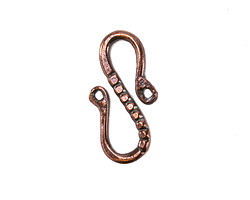 Mykonos Antique Copper (plated) Pebbles S-Hook 24x12.5mm