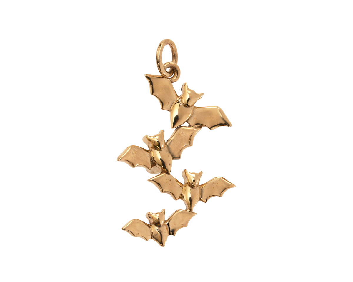Nina Designs Bronze Bat Cluster Focal 15x29mm