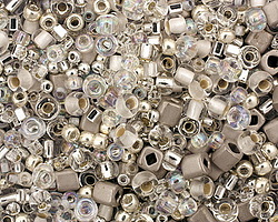 TOHO Junpaku Crystal/Silver Seed Bead Mix