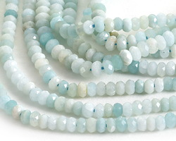 Amazonite Faceted Rondelle 2x4mm