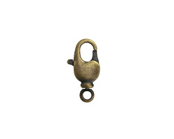 Antique Brass (plated) Swivel Lobster Clasp 17x9mm