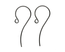 Gunmetal (plated) French Earwire 13x33mm
