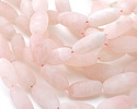 Rose Quartz (matte) Elongated Tumbled Nugget 20-25x9-11mm