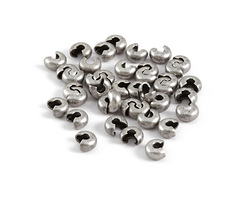 Antique Silver (plated) Crimp Cover 4mm