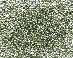 TOHO Transparent Lustered Olivine Round 11/0 Seed Bead