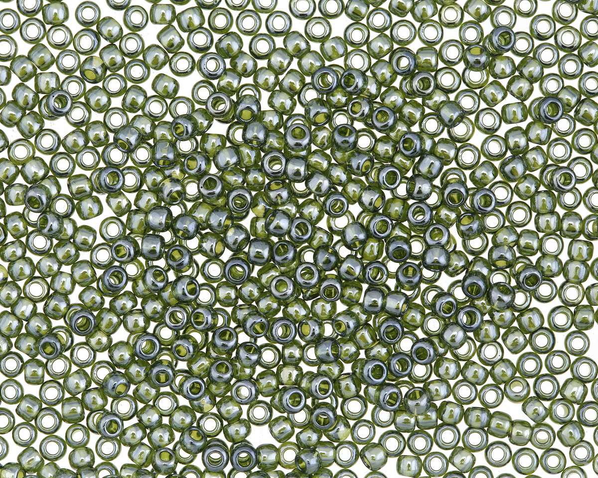 TOHO Transparent Lustered Olivine Round 11/0 Seed Bead