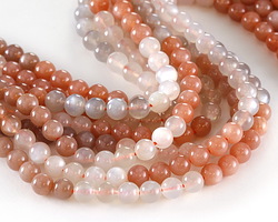 Moonstone Ombre Round 6mm Beads