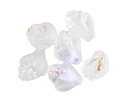 Czech Glass Matte Crystal AB Murex Shell 15x12mm