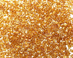 Miyuki Delica Lined Topaz AB (DBM0065) 10/0 Seed Bead