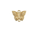 Satin Hamilton Gold (plated) Filigree Butterfly Focal Link 15x19mm