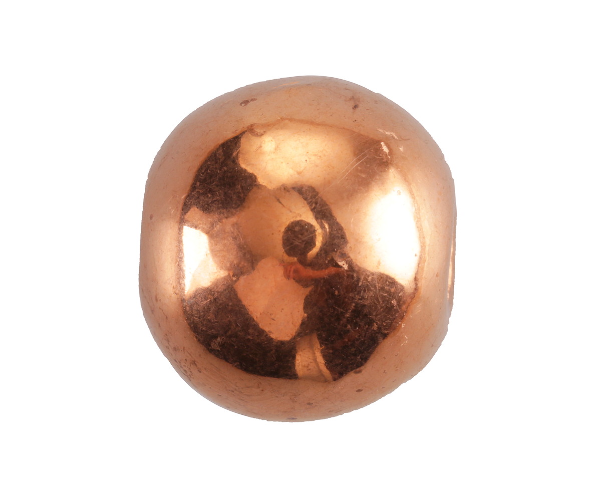 Mykonos Metalized Ceramic Copper Rondelle 20x23-24mm