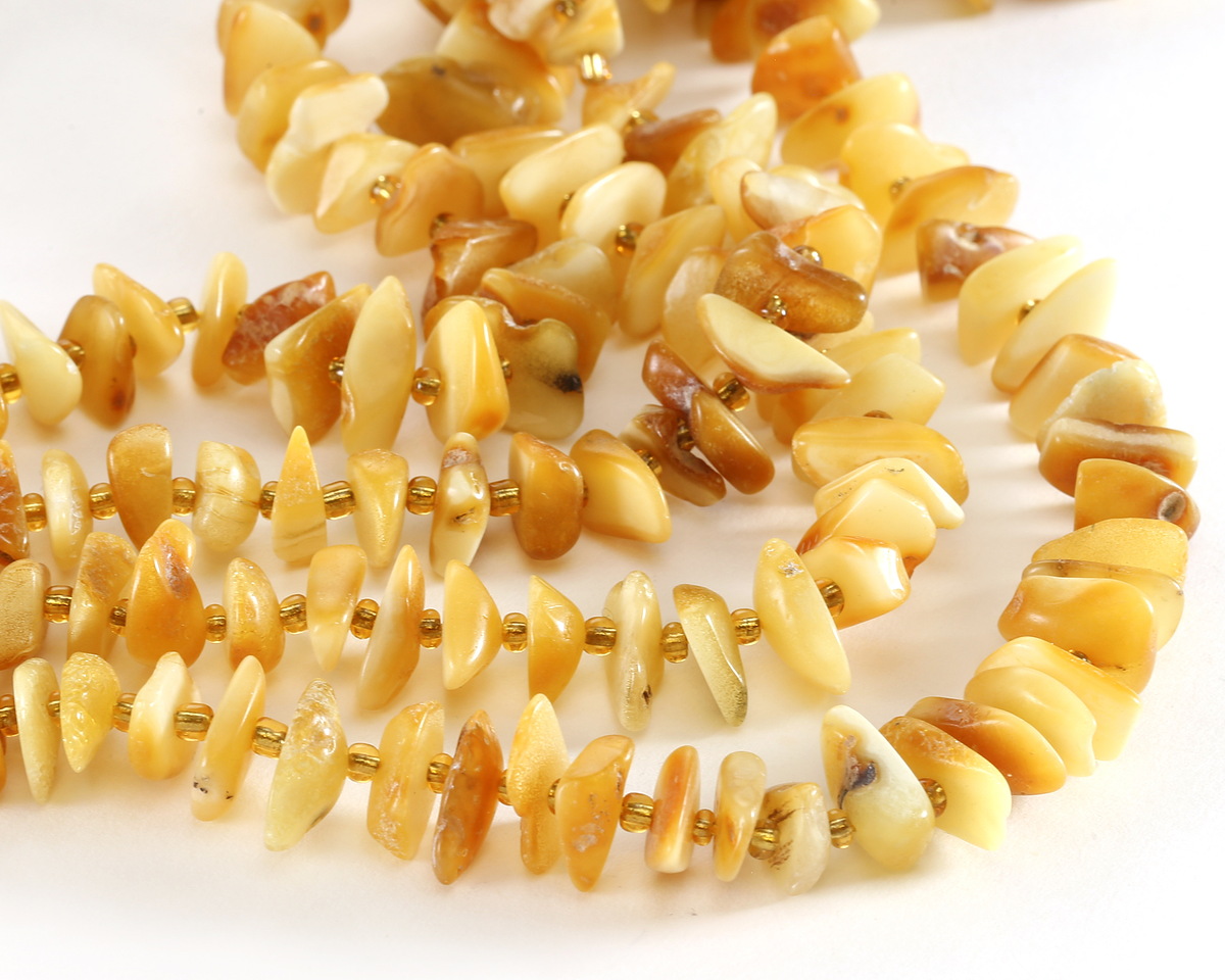 Honey Amber Chips 3-6x12-16mm