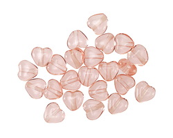 Czech Glass Rosaline Small Heart 6mm