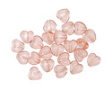 Czech Glass Rosaline Small Heart 6mm