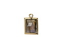 Labradorite w/ Gold Finish Faceted Rectangle Focal 10x15mm