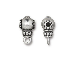 TierraCast Antique Silver (plated) Lotus Guru Style Bail 9x16mm