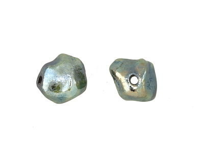 XAZ Raku Elusive Green Small Nugget 12-14mm