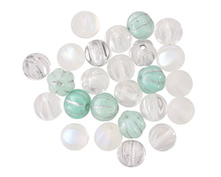 Czech Glass Frost Mix Melon 6mm