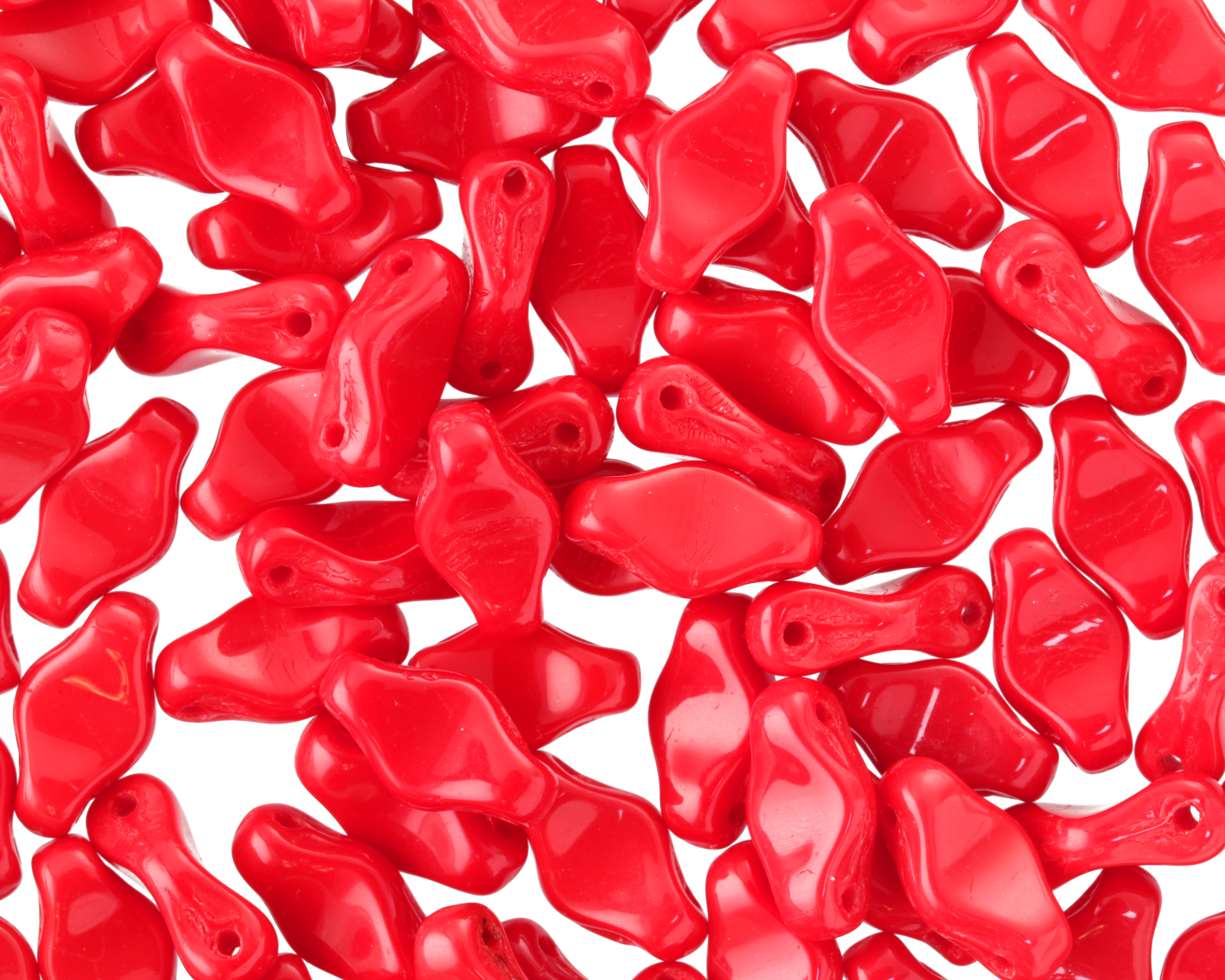 TOHO Cradle Bead Opaque Red Horizontal 2Hole 10x6mm