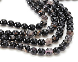 Sunset Black Tourmaline Round 8mm