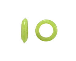 African Recycled Glass Green Opal Dogon Mini Ring 10-14mm