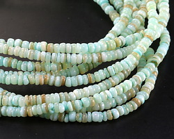 Sea Green Mussel Shell Heishi 1-2x3.5-4mm