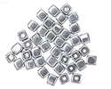 Czech Glass Antique Sliver Cube 4mm