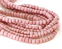 Java Glass Light Rose Pink Graduated Gooseberry Beads 3-6x4-6mm