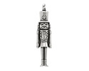 Antique Silver (plated) Nutcracker Pendant 11x45mm