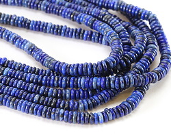 Denim Lapis Spacer Rondelle 2x6mm