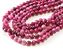 Ruby (A) Microfaceted Round 6mm