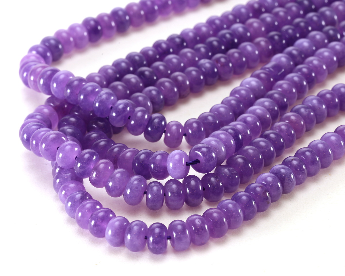 Lavender Agate Rondelle 5x8mm