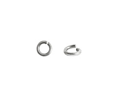 Nunn Design Antique Silver (plated) Round Jump Ring 6mm, 16 gauge
