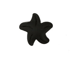 Jet Beach-Style Glass Starfish Button 21mm