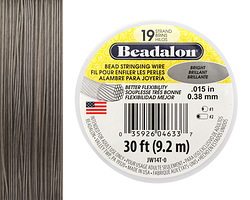 Beadalon Bright .015" 19 Strand Wire 30ft.