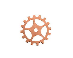 Copper Sectioned Gear 19mm