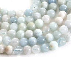 Aquamarine (multi-blue) Round 6mm