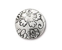 TierraCast Antique Pewter (plated) Flora Pendant 21mm