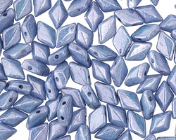 Luster Opaque Blue GemDuo 8x5mm Seed Bead