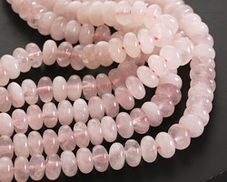 Madagascar Rose Quartz Rondelle 8mm