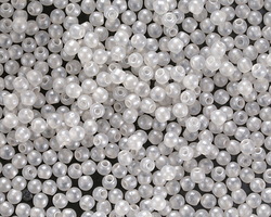 Czech Glass Metallic Luster Crystal Finial Half-Drilled Round 2mm