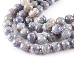 Iolite (light) Round 9.5-10mm Beads