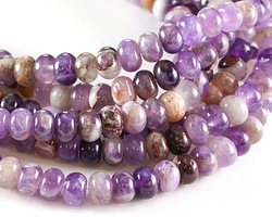 Dogtooth Amethyst Rondelle 5x8mm