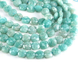Brazil Amazonite Microfaceted Square 8mm