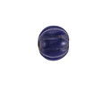 African Glass (Tanzania) Navy Blue Melon 14x15mm