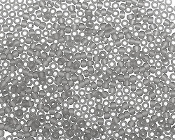 TOHO Transparent Frosted Light Gray Round 11/0 Seed Bead